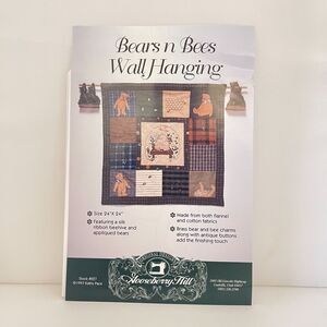 #5453 Bears and Bees Wall Hanging Quilt Sewing Pattern